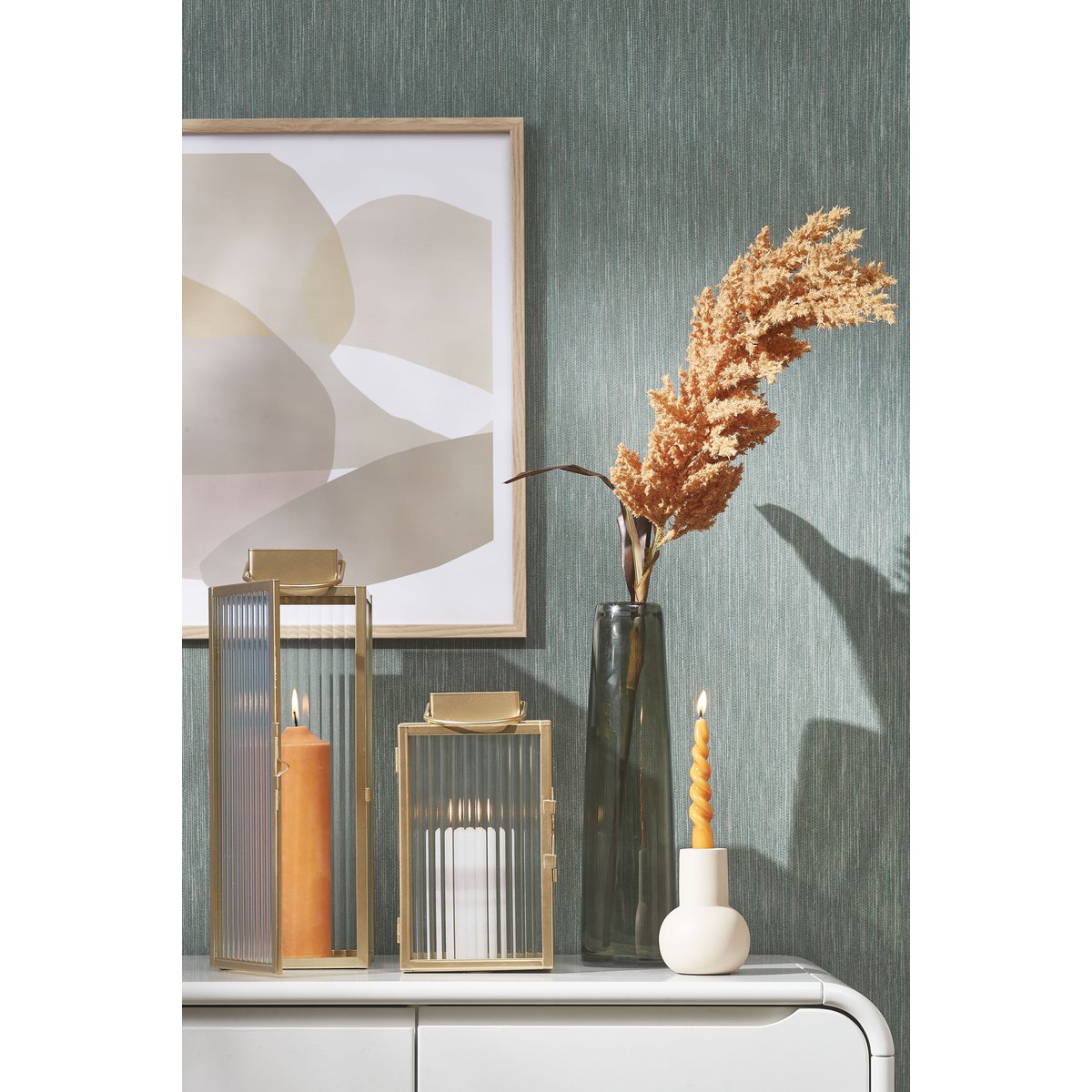 Tafelkerze Twist Orange