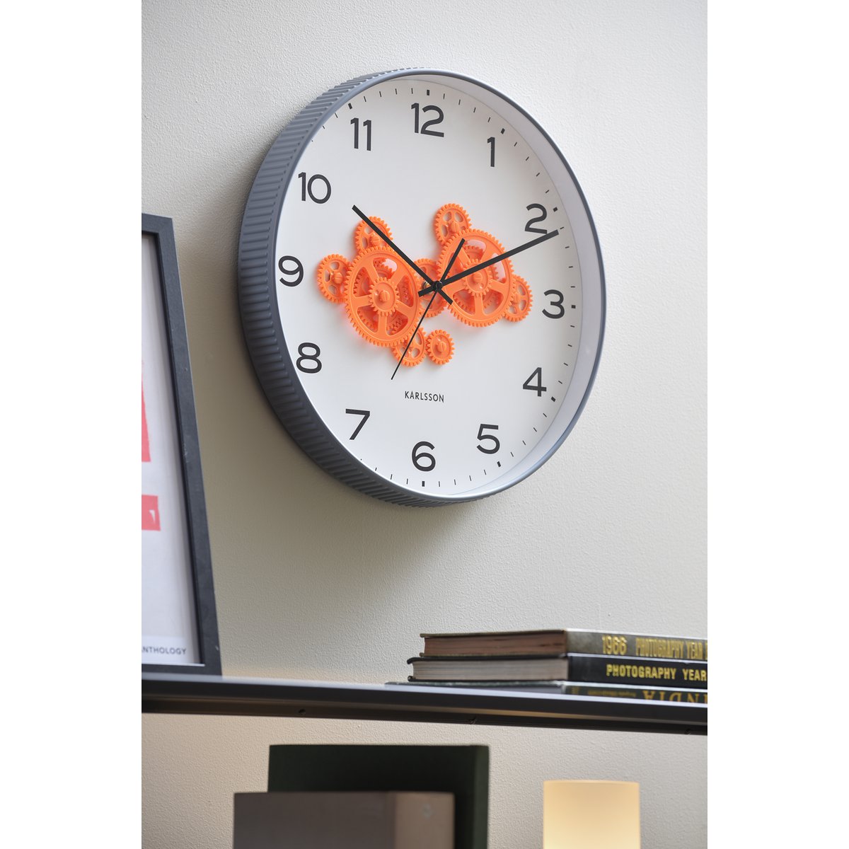 Wanduhr Open Gear