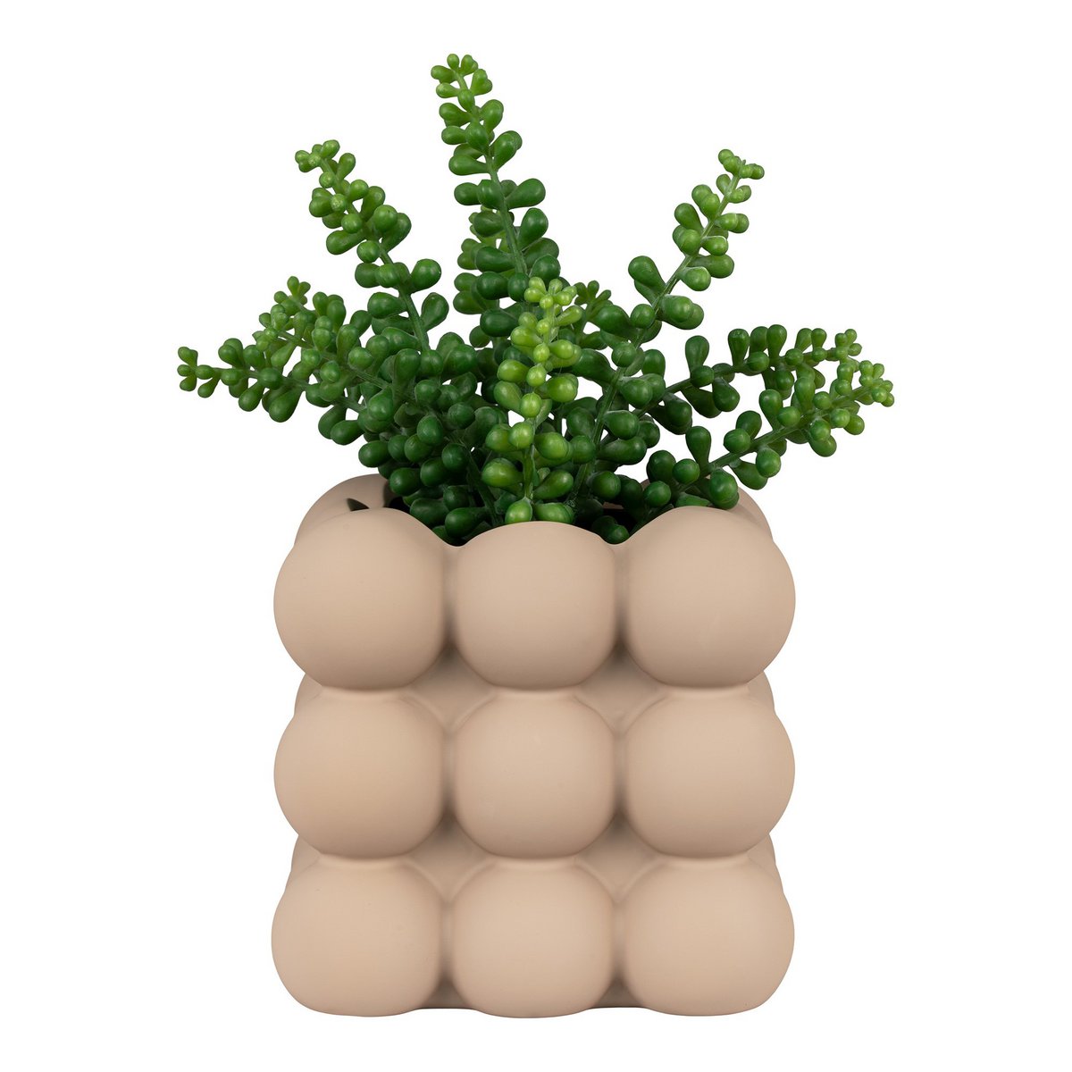Blumentopf - Blumentopf aus Keramik, braun, 13,5x13,5x13 cm