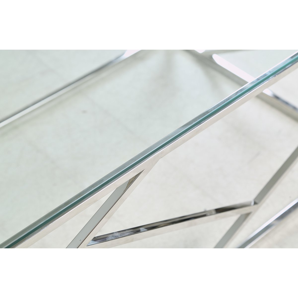 Couchtisch Silber 120x60 cm