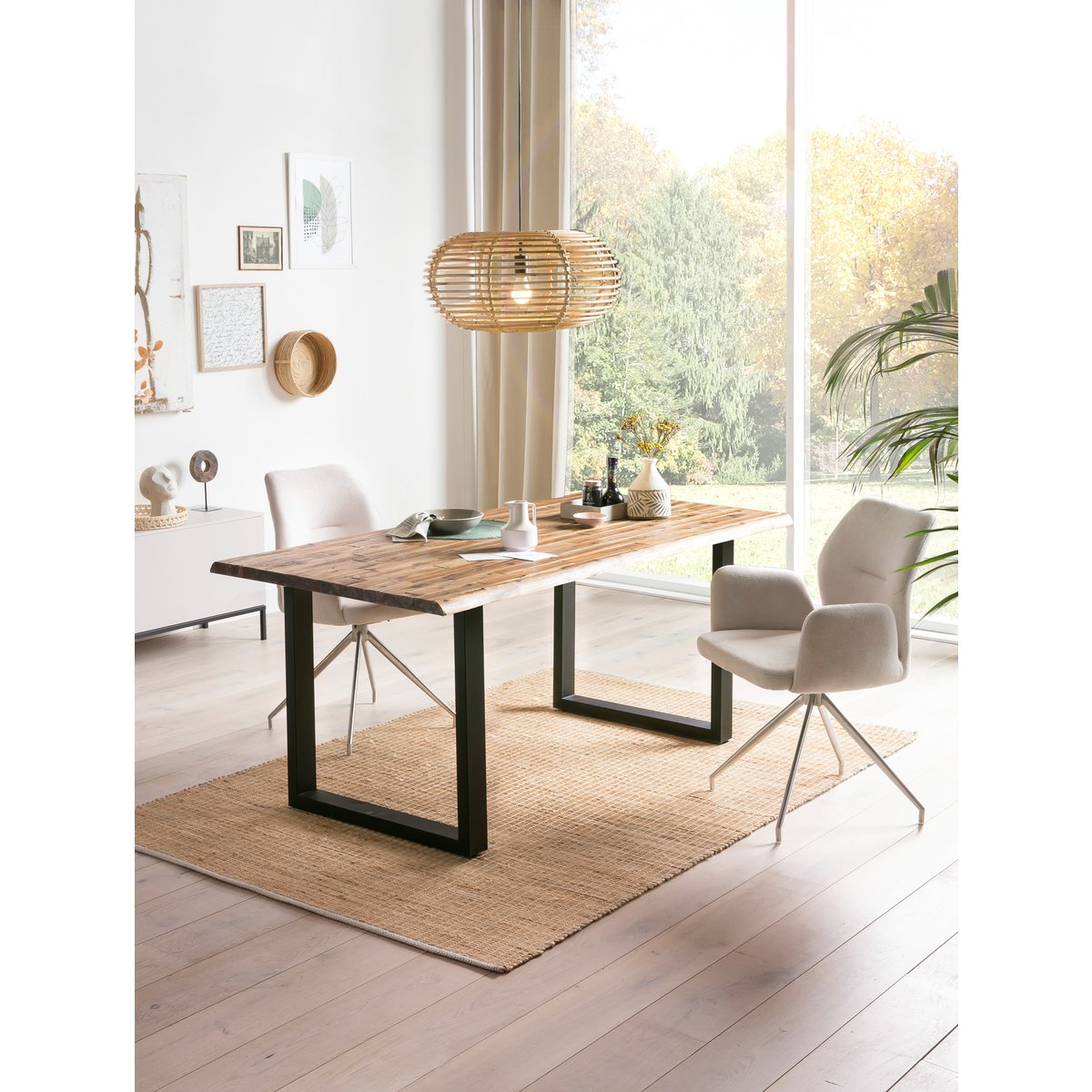 Dining group 5 pieces 160x90 cm