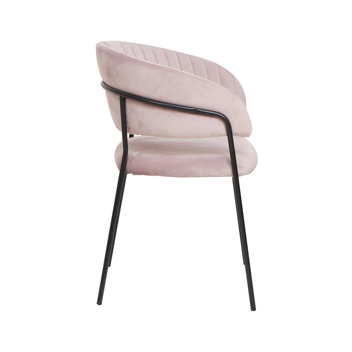 Chair velvet with back quilting rose