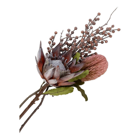 King Protea Bouquet - Künstliche Blumen, Rosenmischung, 74 cm