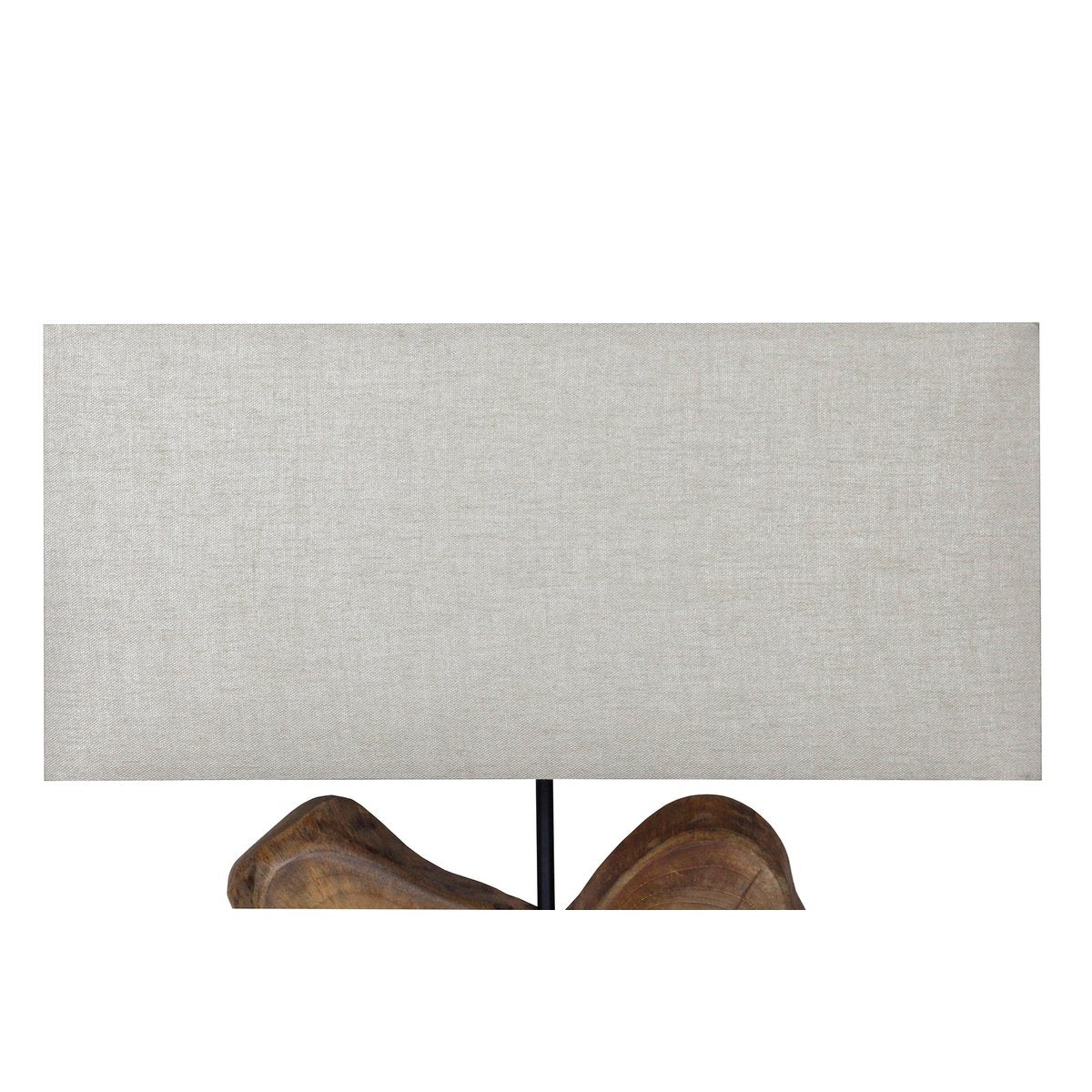 Tischleuchte Treibholz/Leinen Natur 50 cm