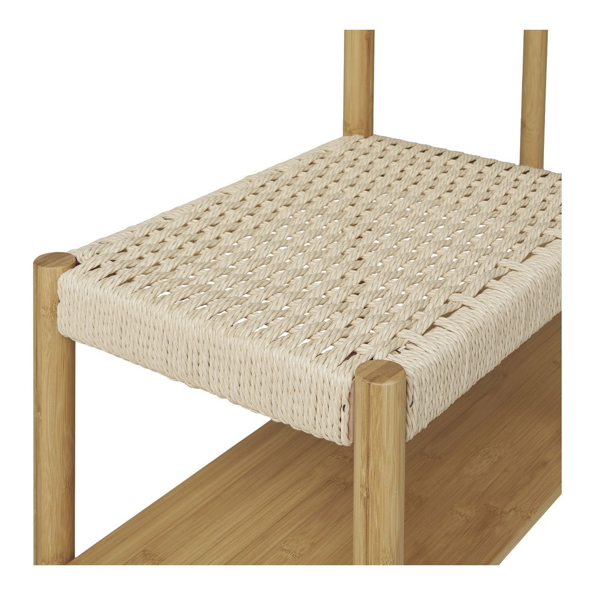 Ember Kleiderständer – Natur, Bambus, Papierkordel, 95 x 36 x 165 cm