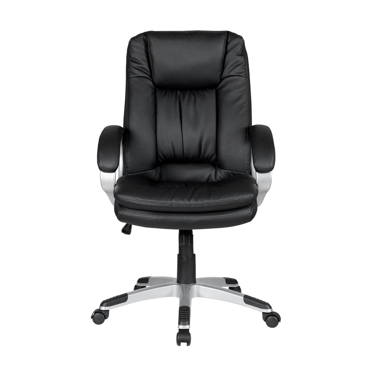 Office chair with armrests, black