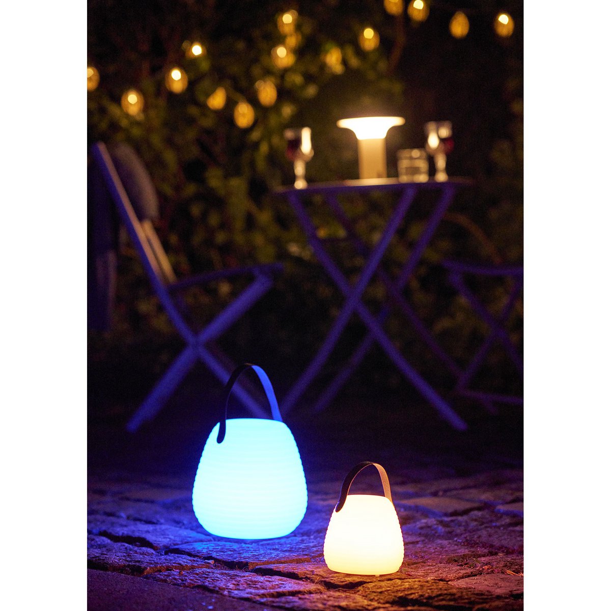 Derry LED-Lampe, wiederaufladbar, weiß, ø21 cm