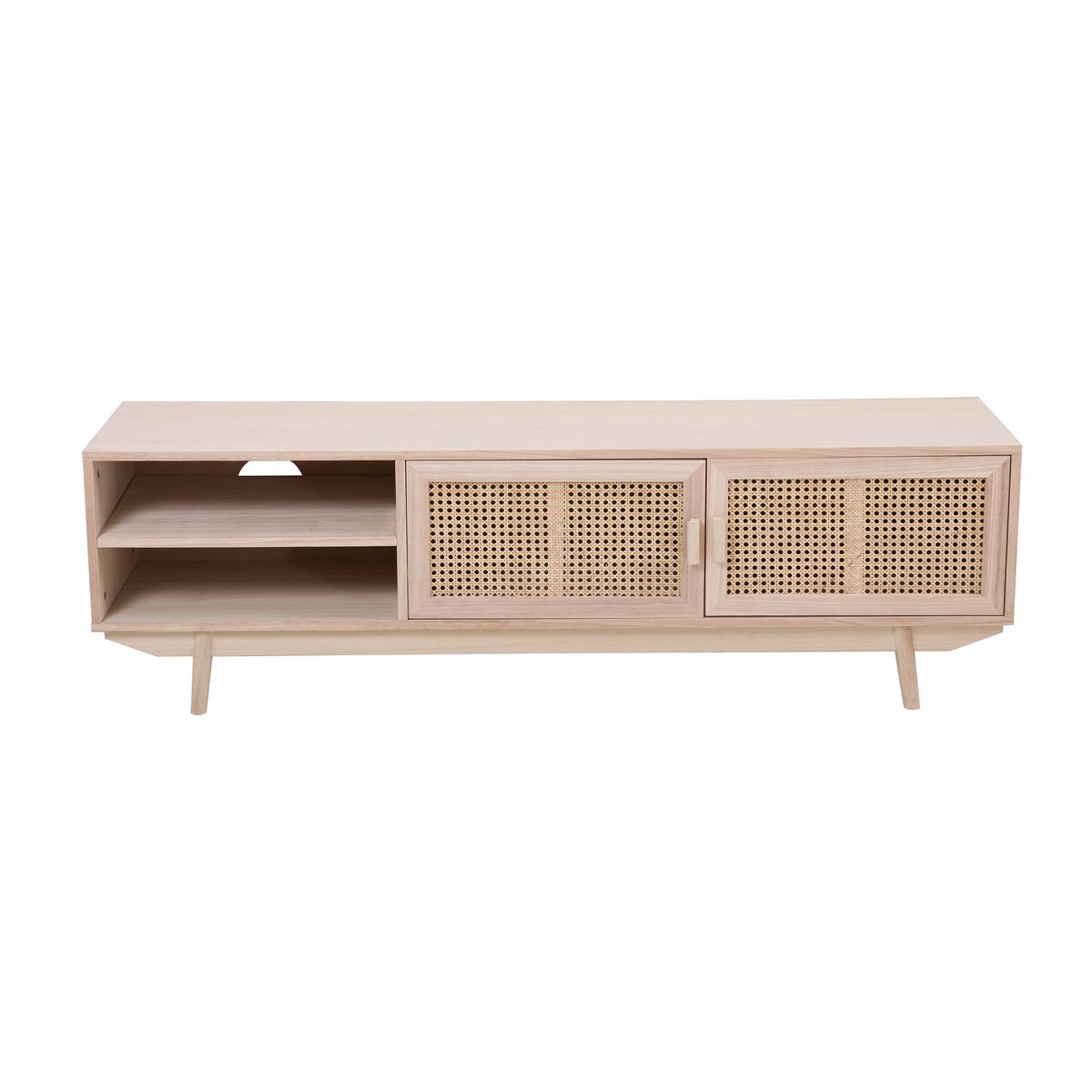 Lowboard 150x36 cm rattan front