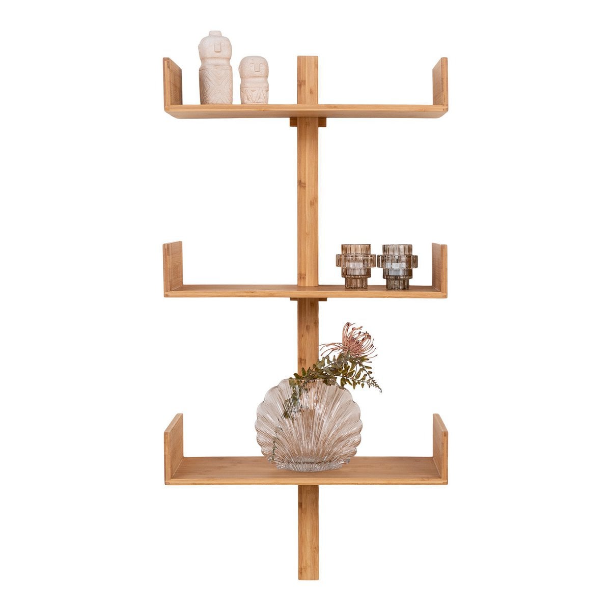 Villa Shelf - Wandregal, Bambus, natur 50x102 cm