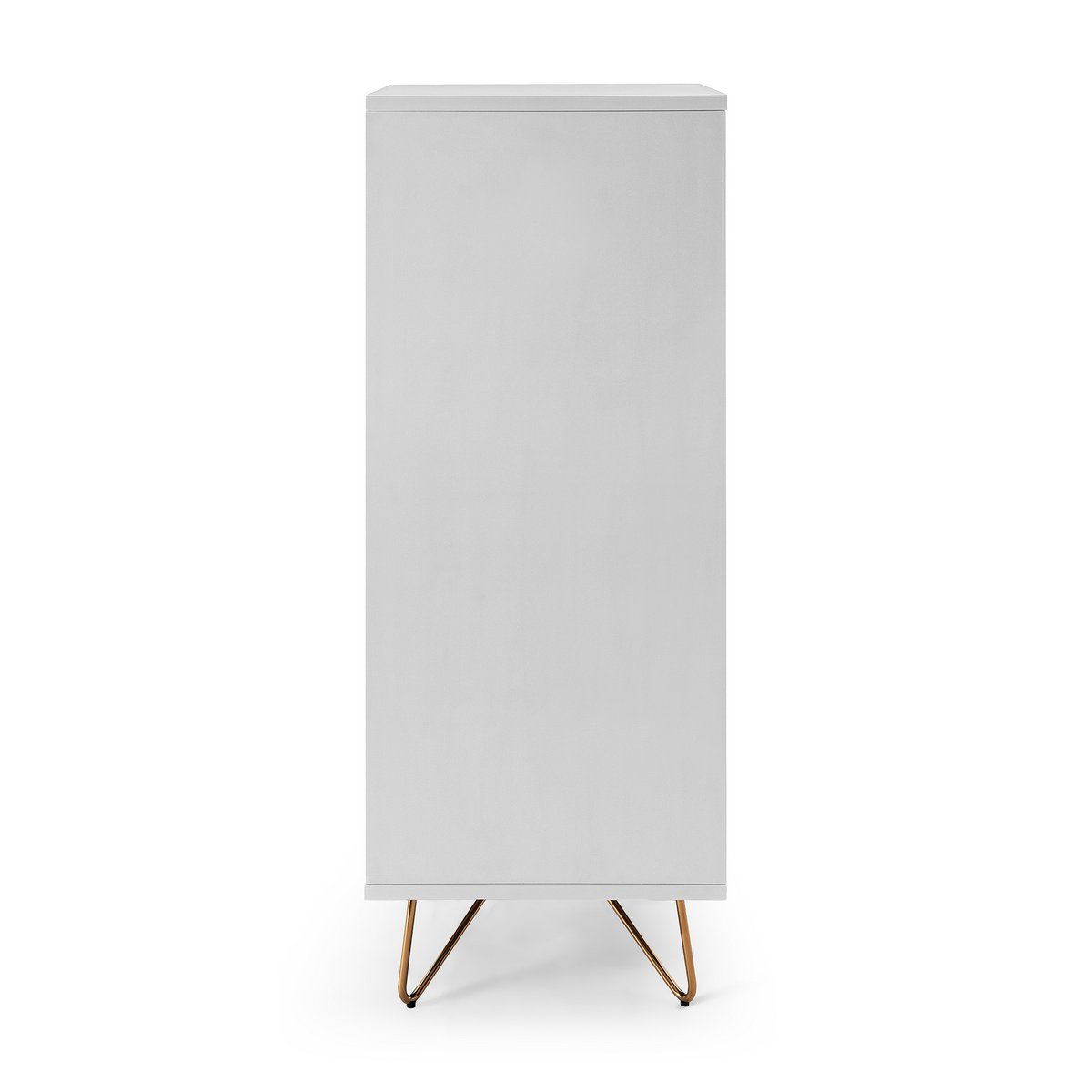 High chest of drawers with 4 drawers and 1 compartment, including mirror