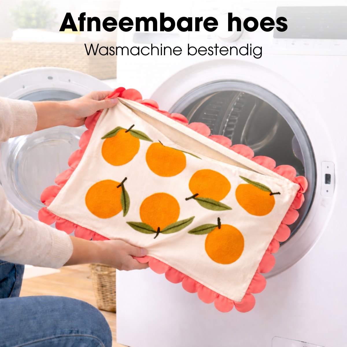 Dekokissen gebrochenes Weiß