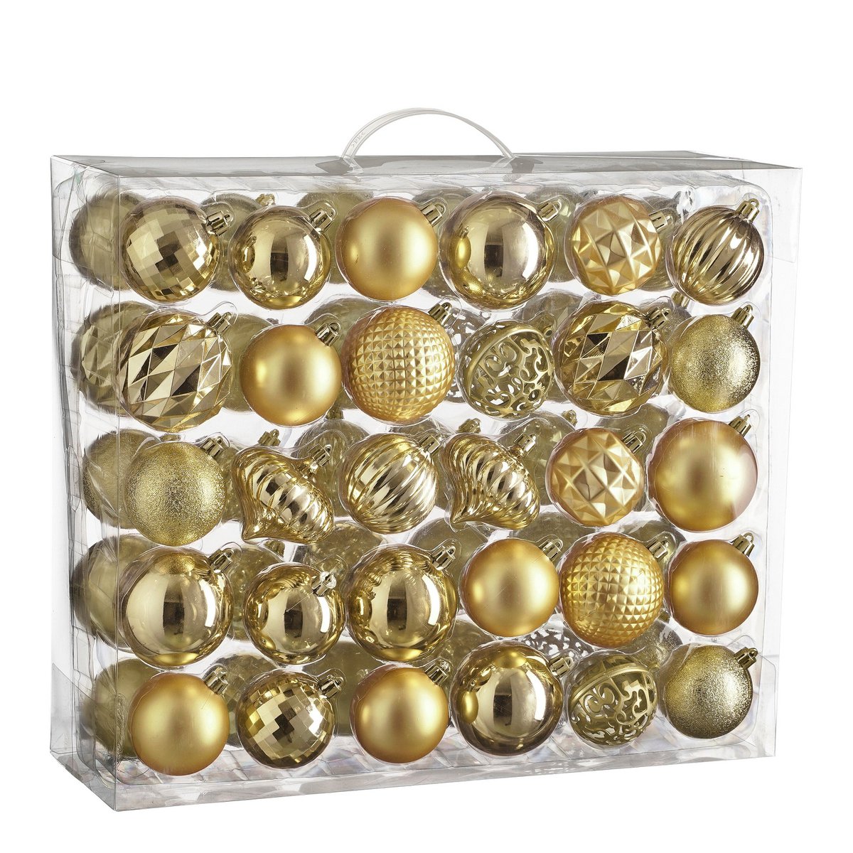 Weihnachtskugel-Set Unzerbrechliche Kugeln Gold