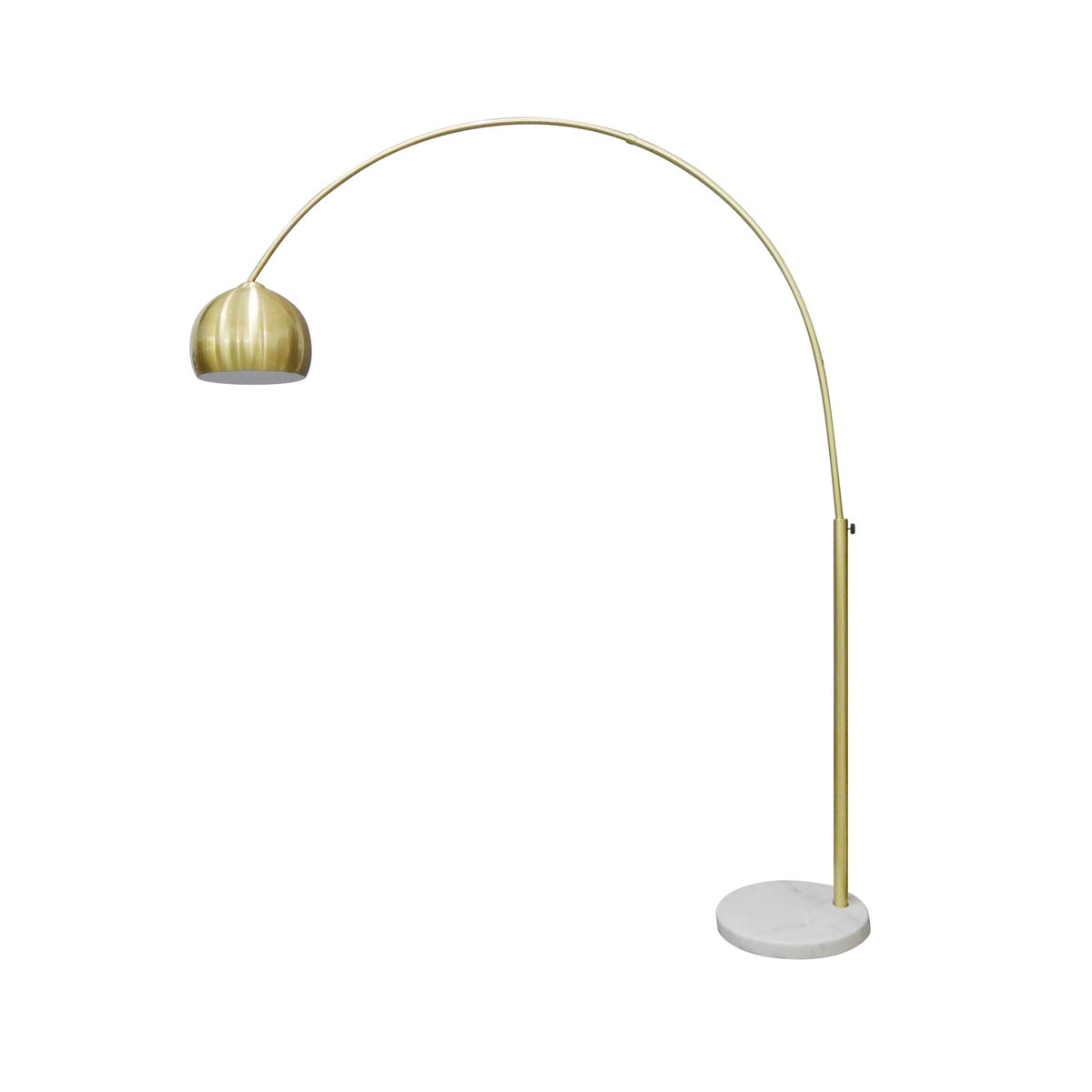 Arc lamp brass with marble base