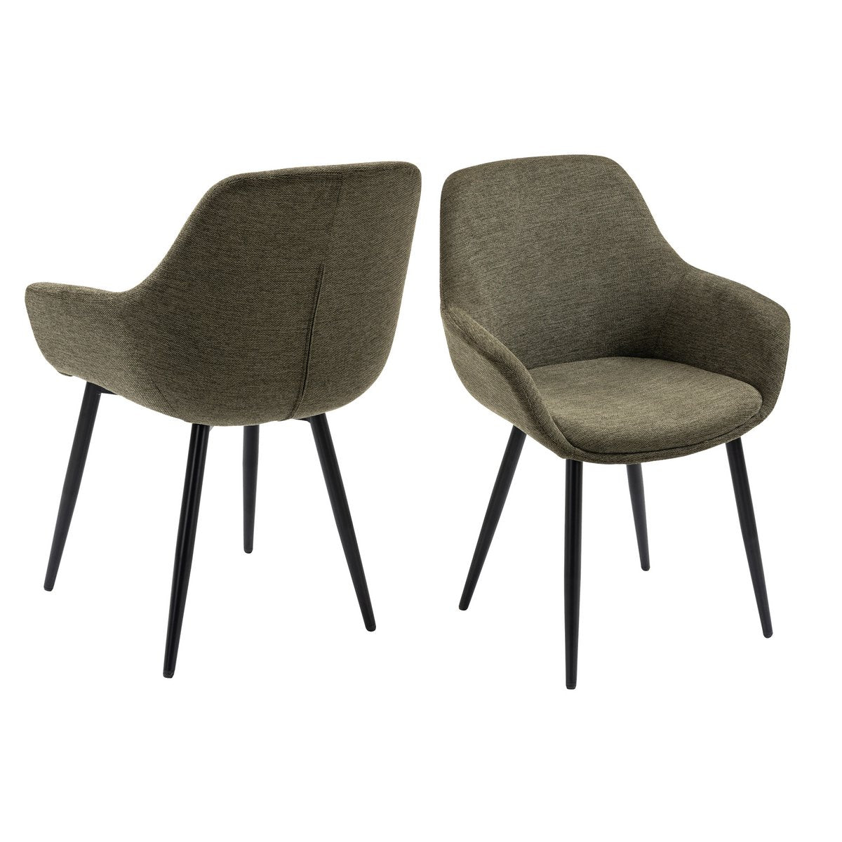 Set of 2 armchairs green