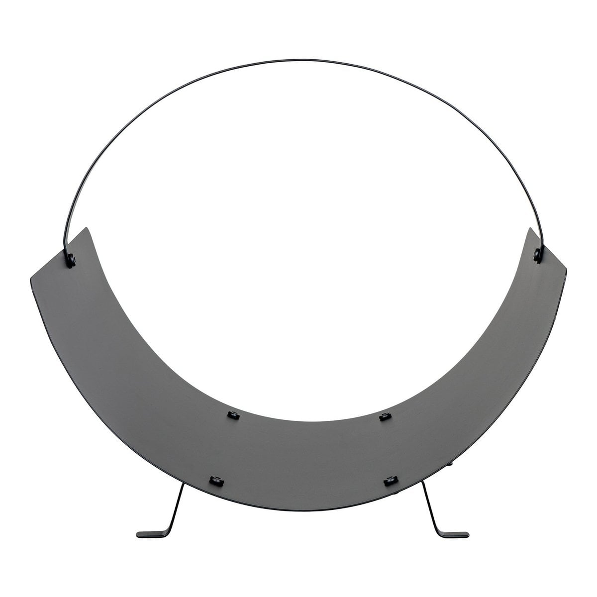 Tires Log Holder - Holzhalter, Stahl, schwarz, 40x35x33,5 cm