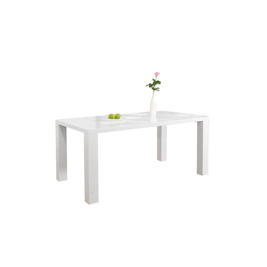 Dining table 200x100x76 cm white