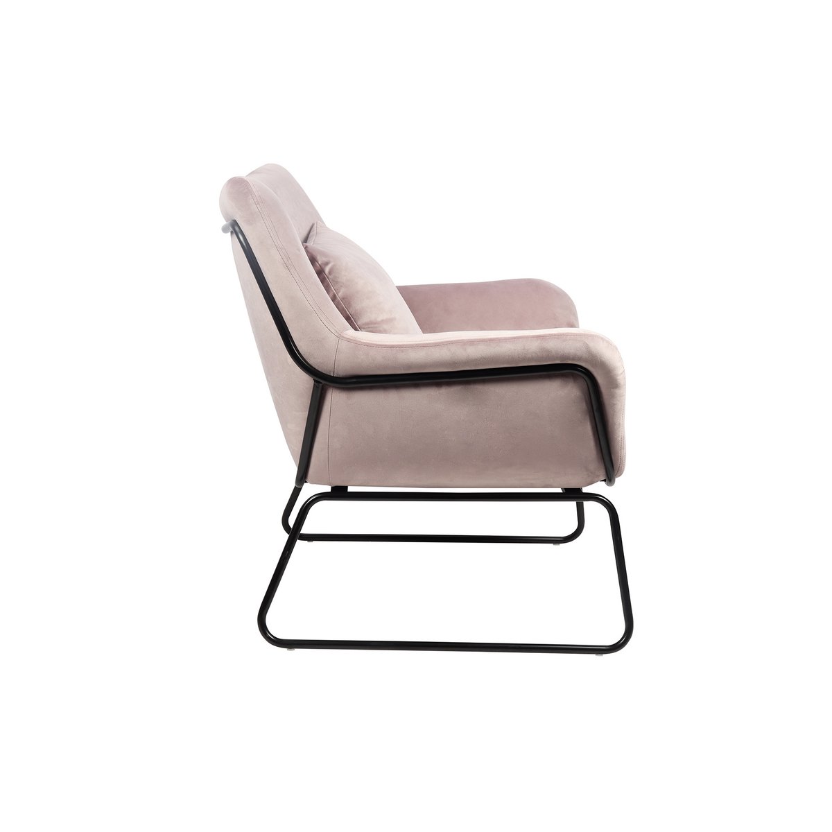 Relax armchair upholstered in Rose velvet