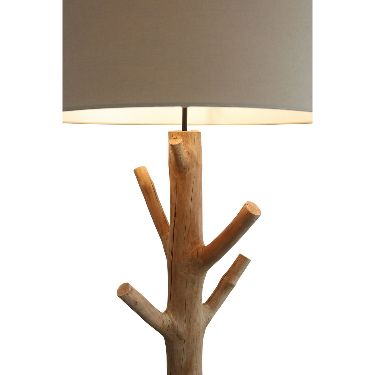 Floor lamp driftwood natural/white 175 cm