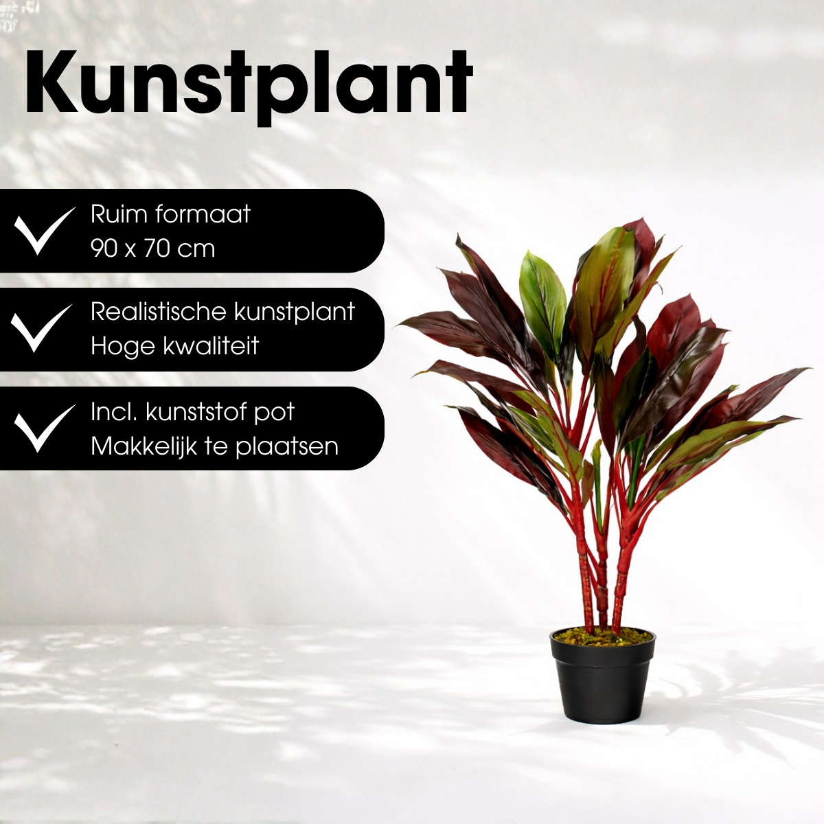 Künstliche Pflanze Cordyline Red