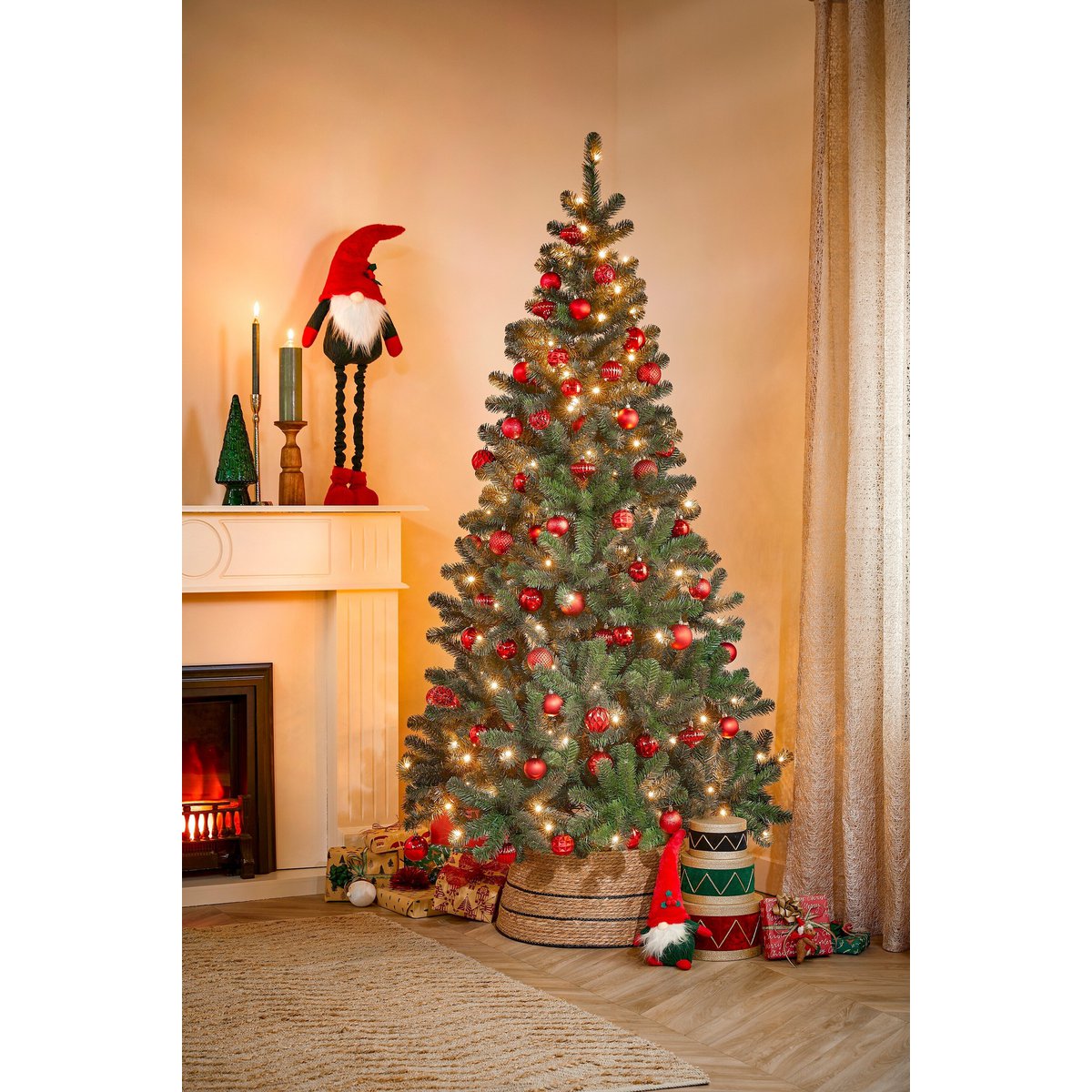 Weihnachtskugel-Set Unzerbrechliche Kugeln Rot