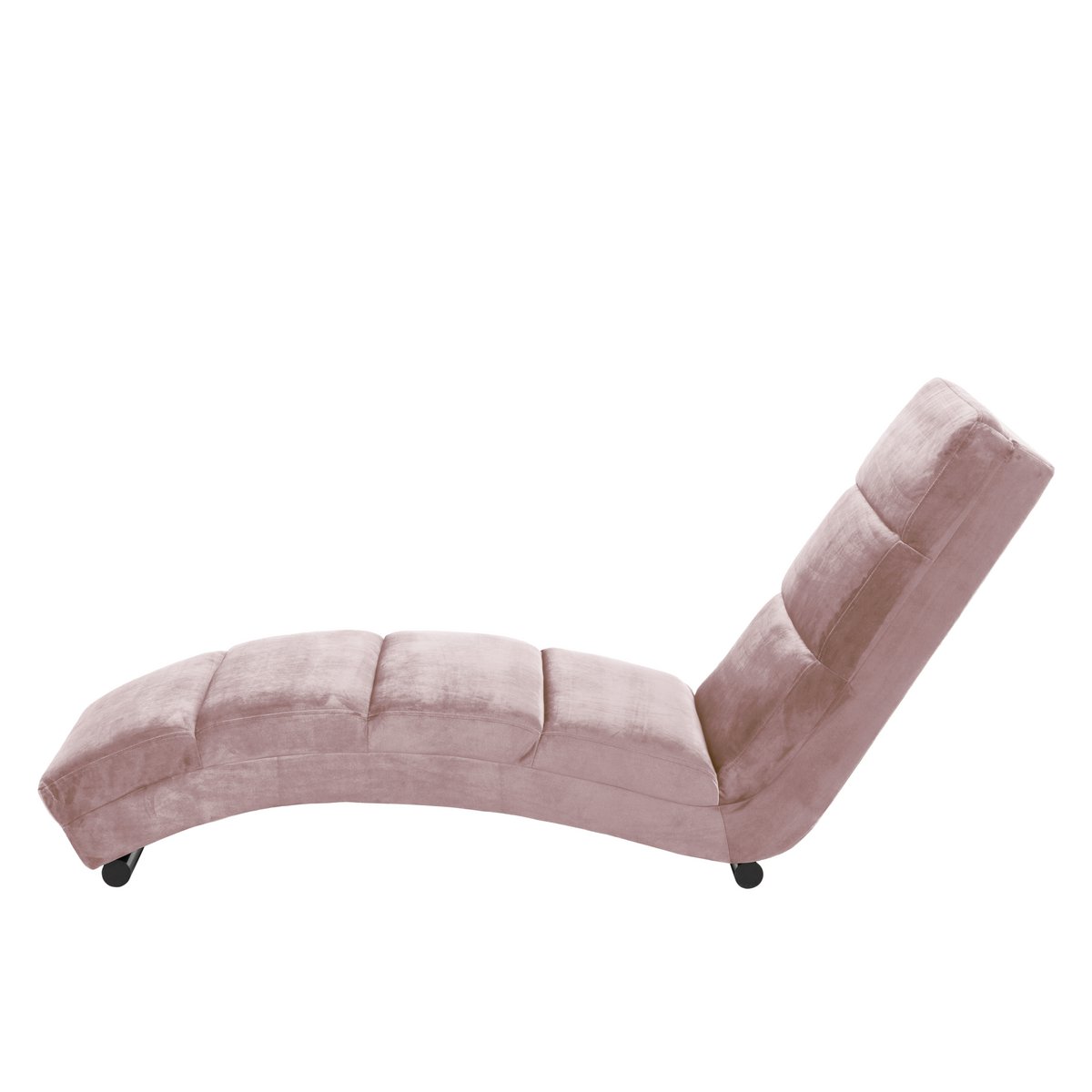 Chaise longue rose velvet