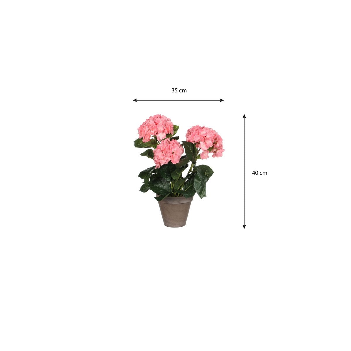 Künstliche Pflanze Hortensie Pink