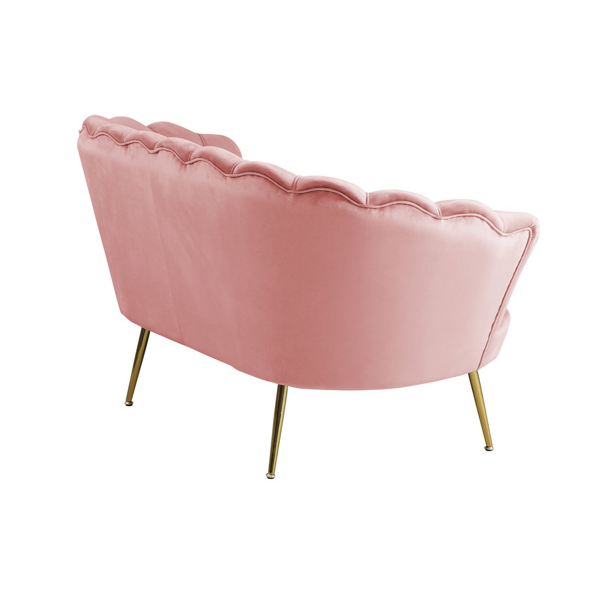 Rose velvet shell sofa
