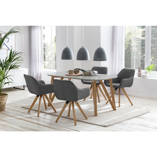 Dining group 5 pieces 180x90 cm