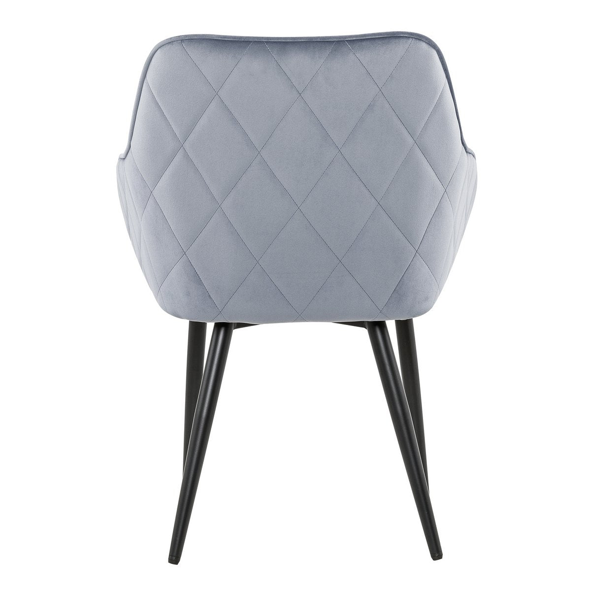 Dining chair light gray velvet