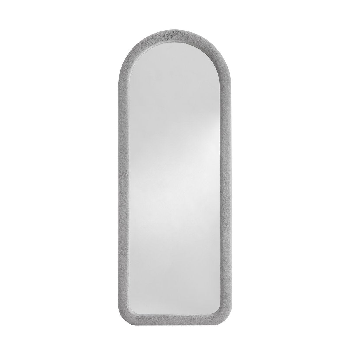 Mirror faux fur light gray 60x160 cm