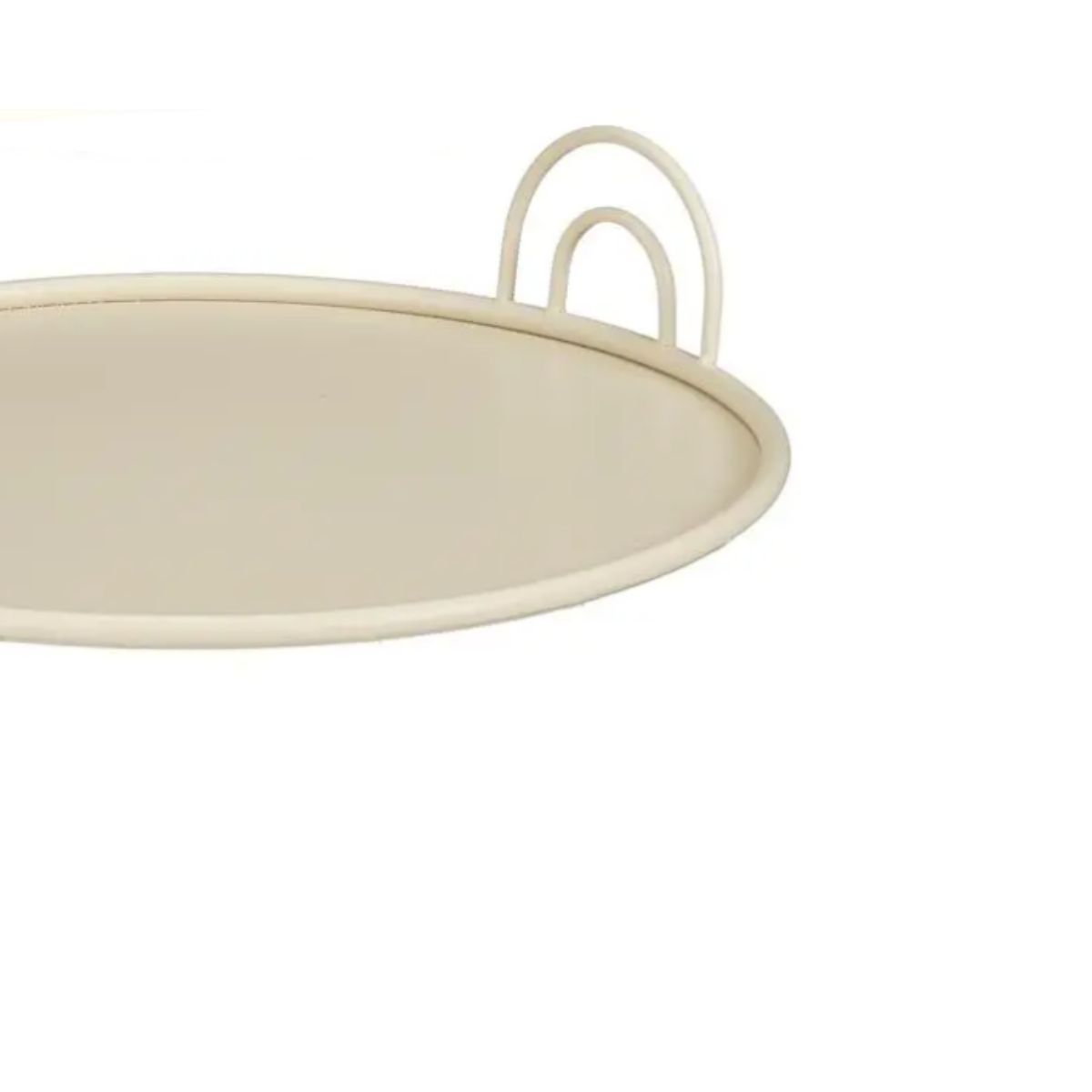 Tablett OffWhite Cremeweiß