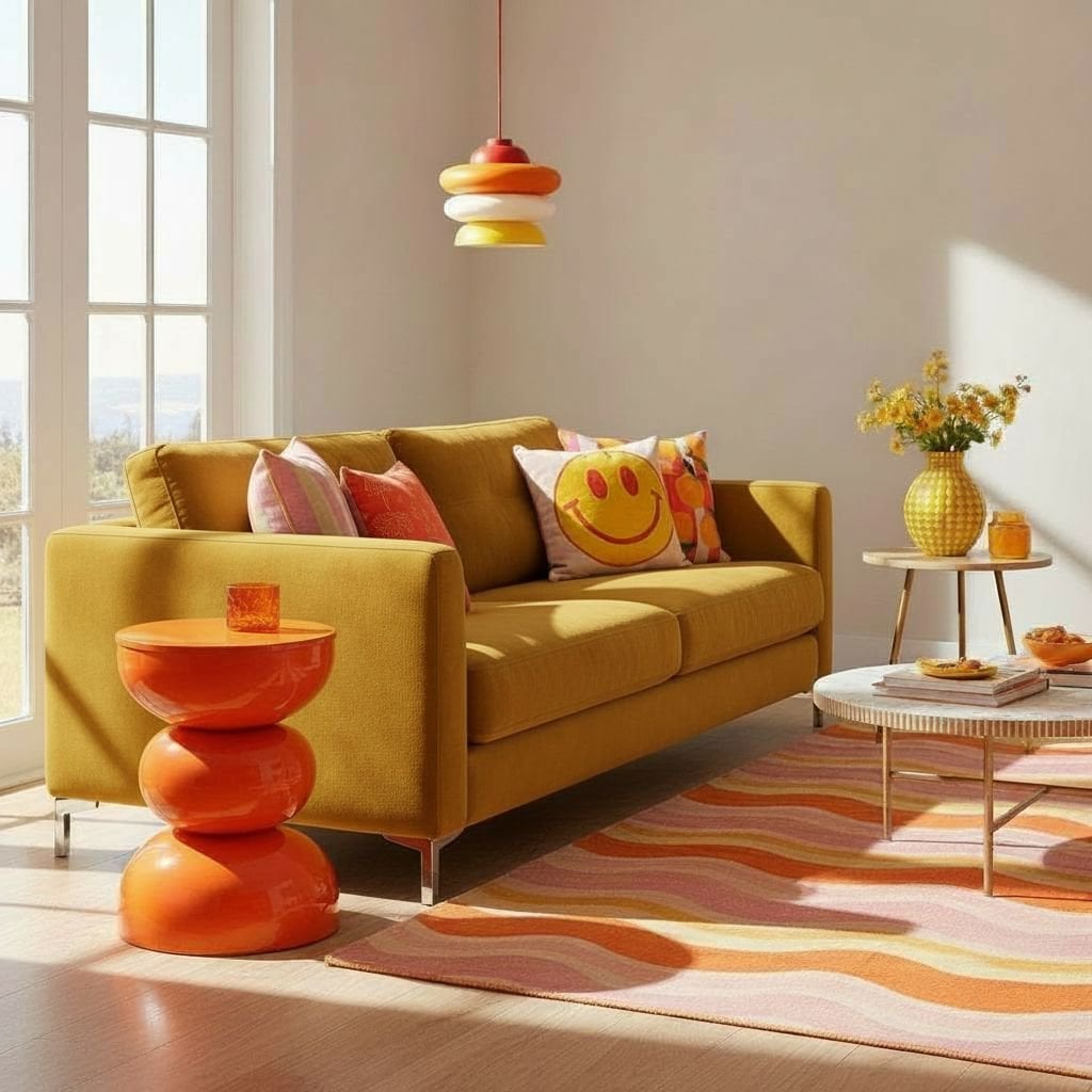 Beistelltisch Luna Orange