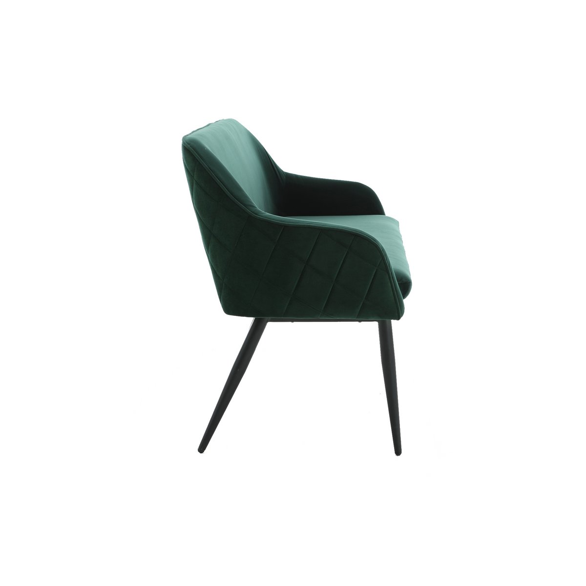 Bench 160 cm velvet fir green