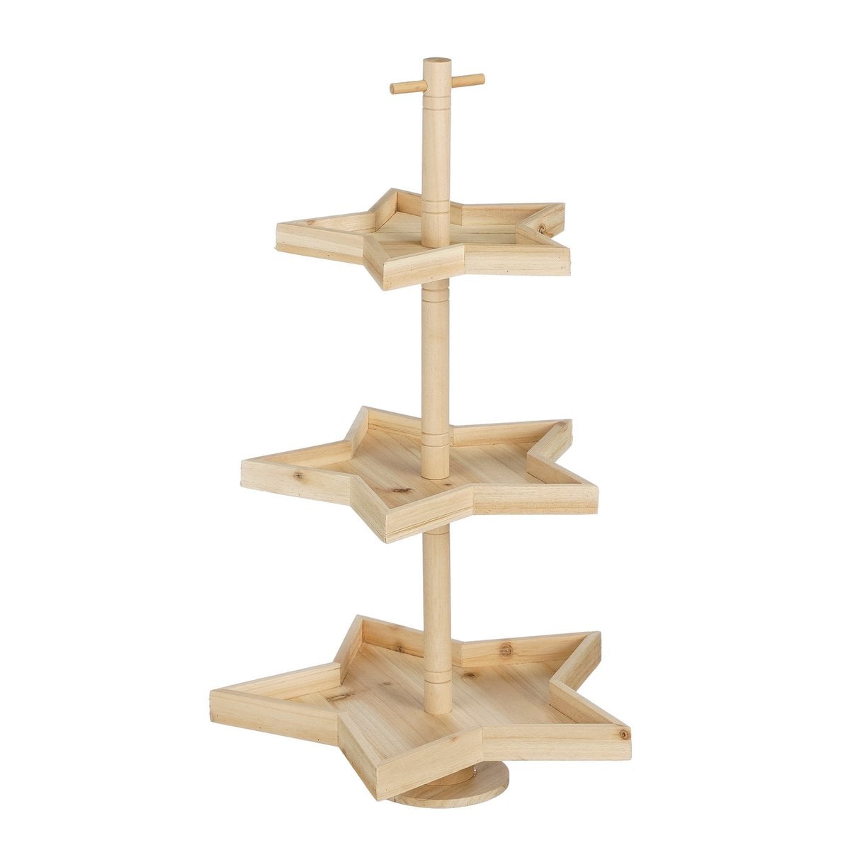 Weihnachtsetagere Braun