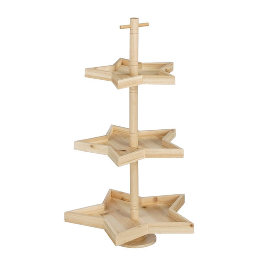 Weihnachtsetagere Braun