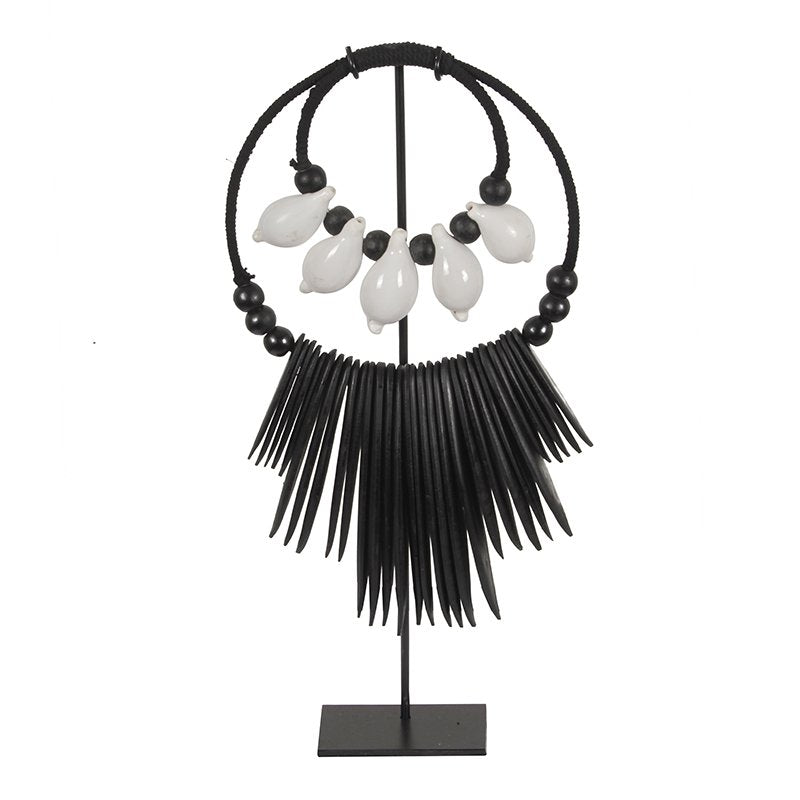 K35 Black & White Octo Halskette s