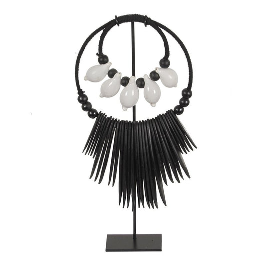 K35 Black & White Octo Halskette s