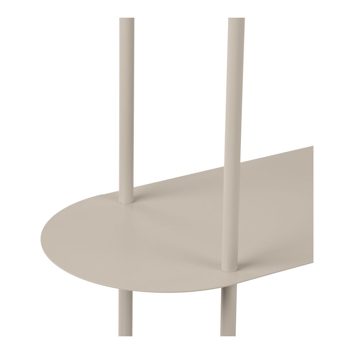 Rieti Regal, 4 Regale, Metall, Sand, 31x118x97 cm