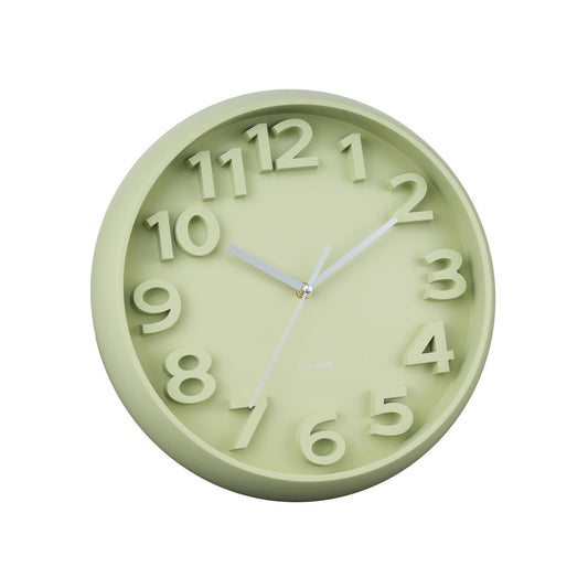 Wanduhr mit erhöhten klassischen Zahlen