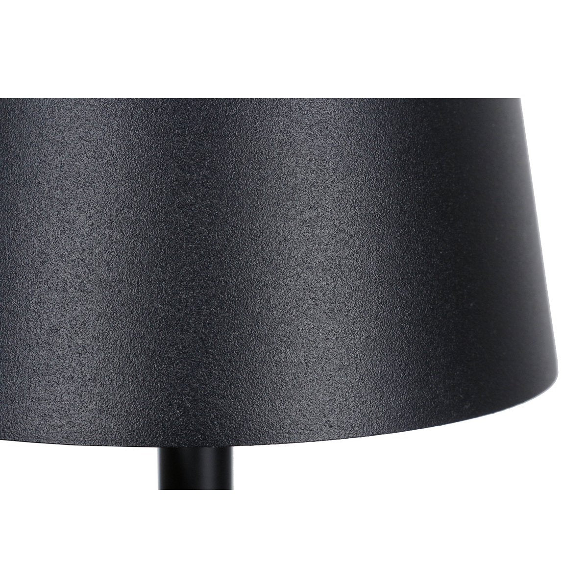 Tischleuchte 29 cm Natur/Schwarz mit LED-Akku