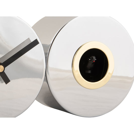 Wanduhr Duo Kuckuck vergoldet