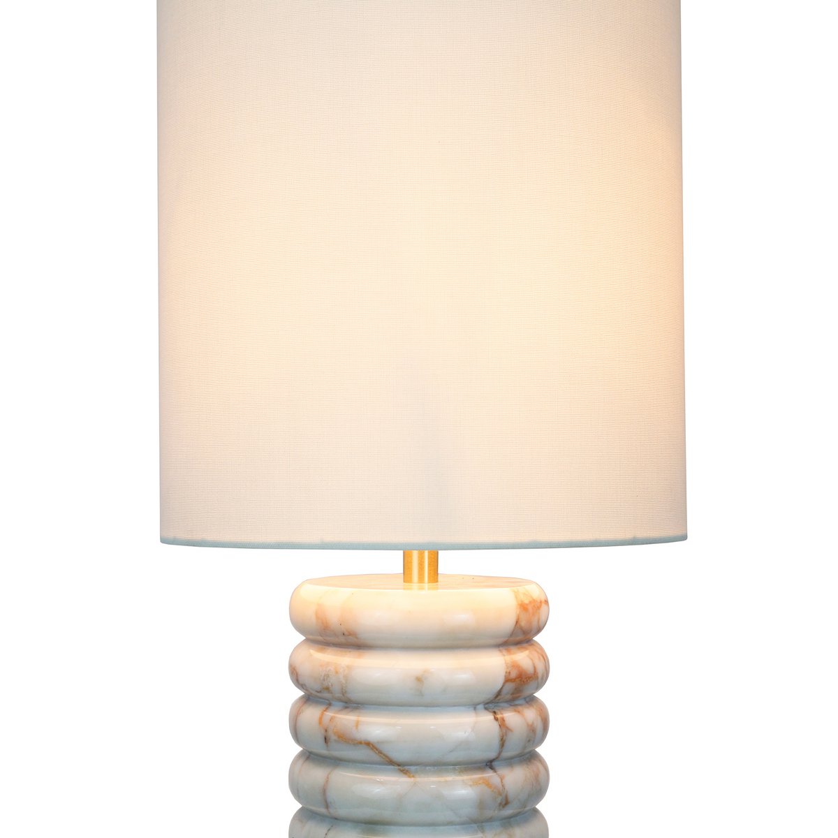 Table lamp marble/linen beige