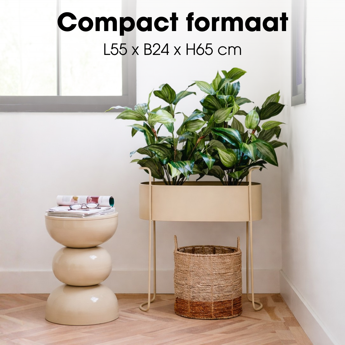 Blumentopf innen Moritz Beige