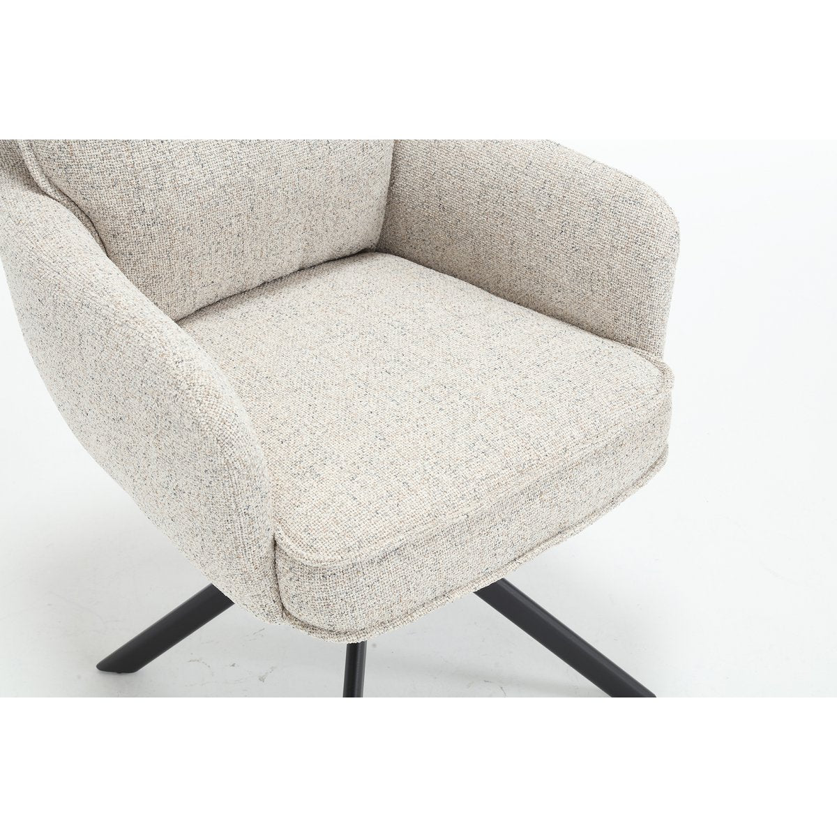 Armchair structural fabric beige