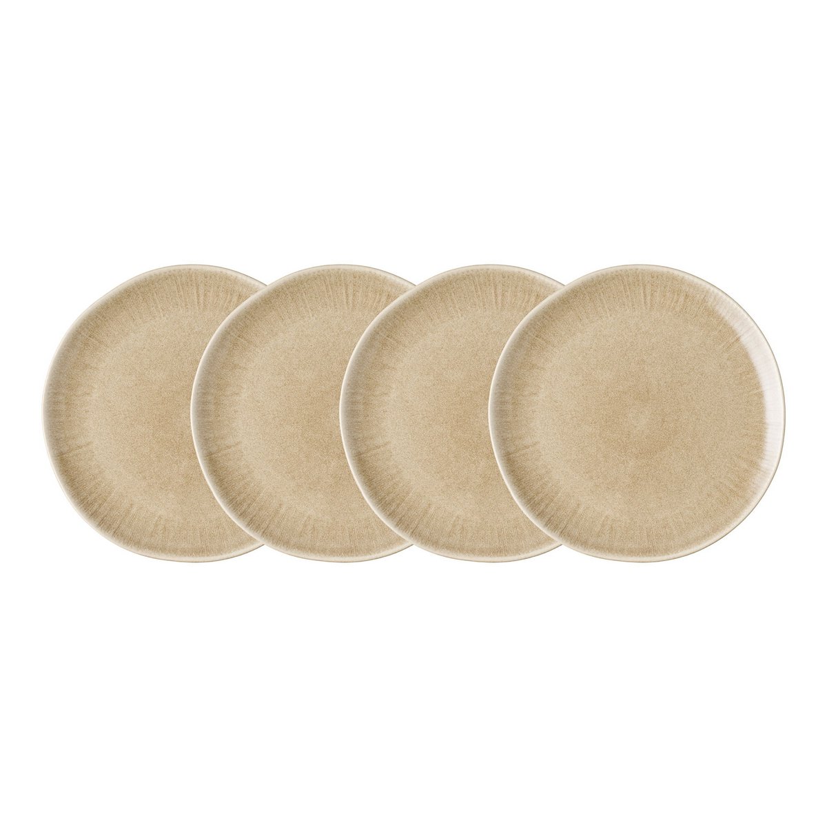 Viola Speiseteller, Keramik, Beige, ø27 cm, 4er-Set