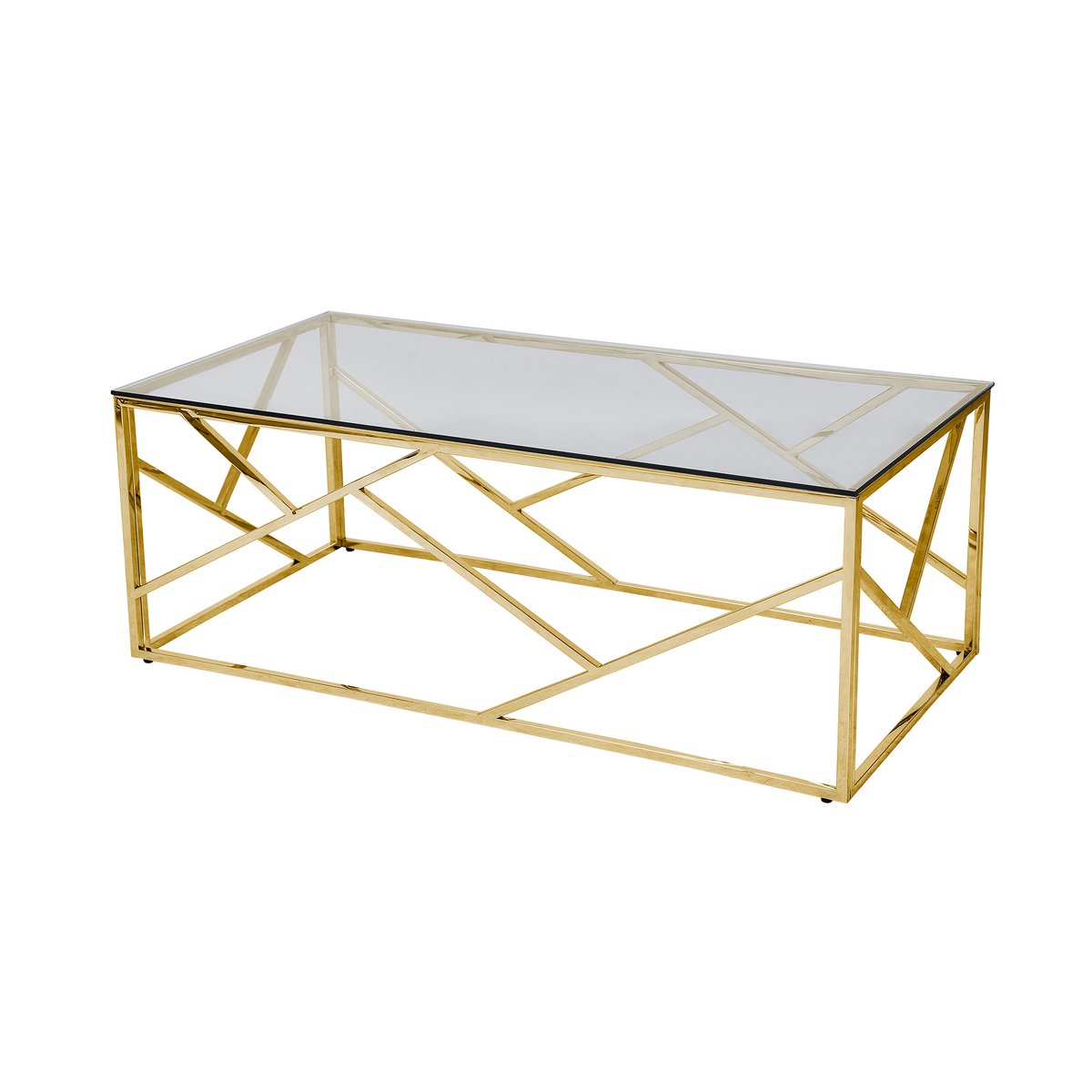 Coffee table gold/gray 120x60 cm