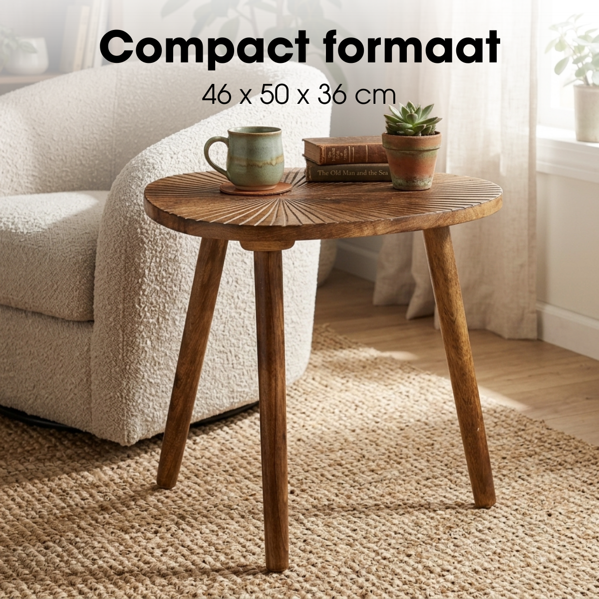 Beistelltisch Pomante Dunkelbraun