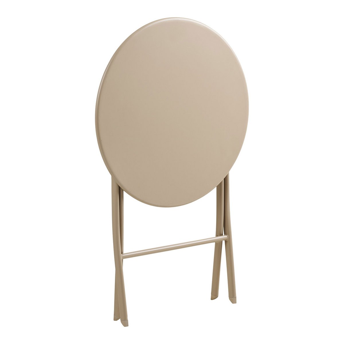 Arcas Bistro-Set, 2 Stühle und 1 Tisch, Polyester/Stahl, Taupe