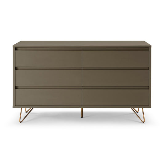 Chest of drawers wide with 6 drawers