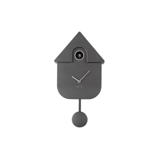 Wanduhr Modern Kuckuck Metallic